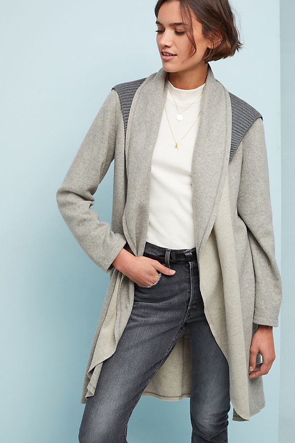 Slide View: 1: Ellis Draped Jacket