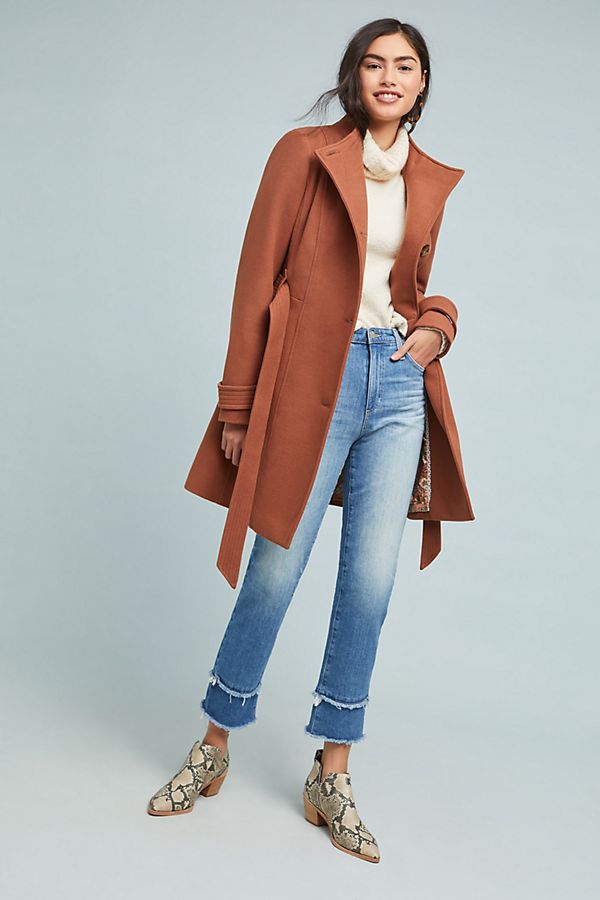 Slide View: 1: Shania Belted Coat