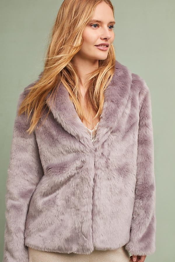 Slide View: 1: Newella Faux Fur Jacket