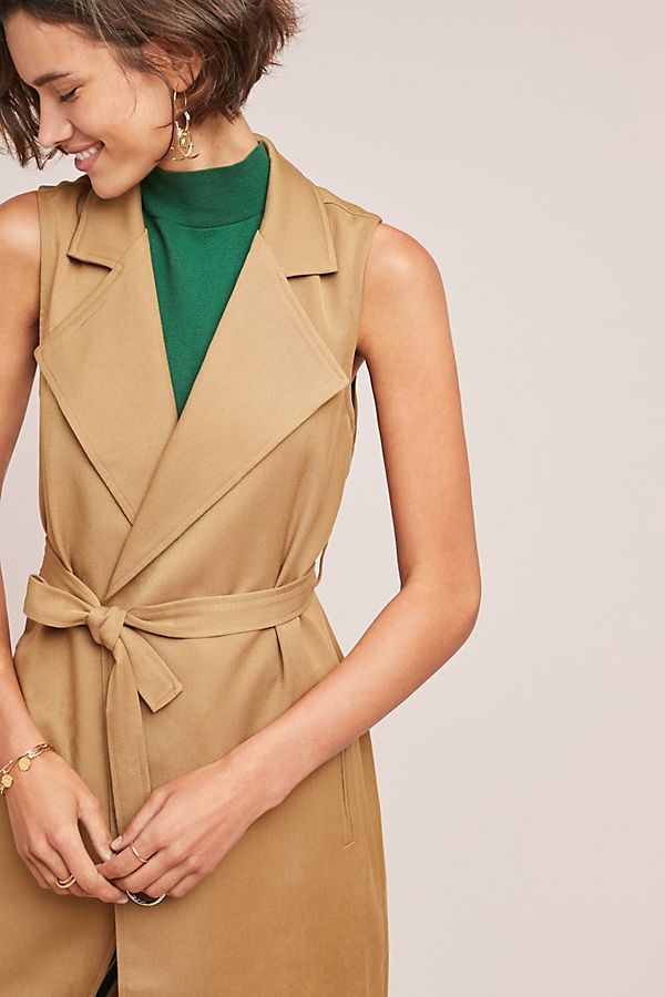 Slide View: 1: Sleeveless Trench