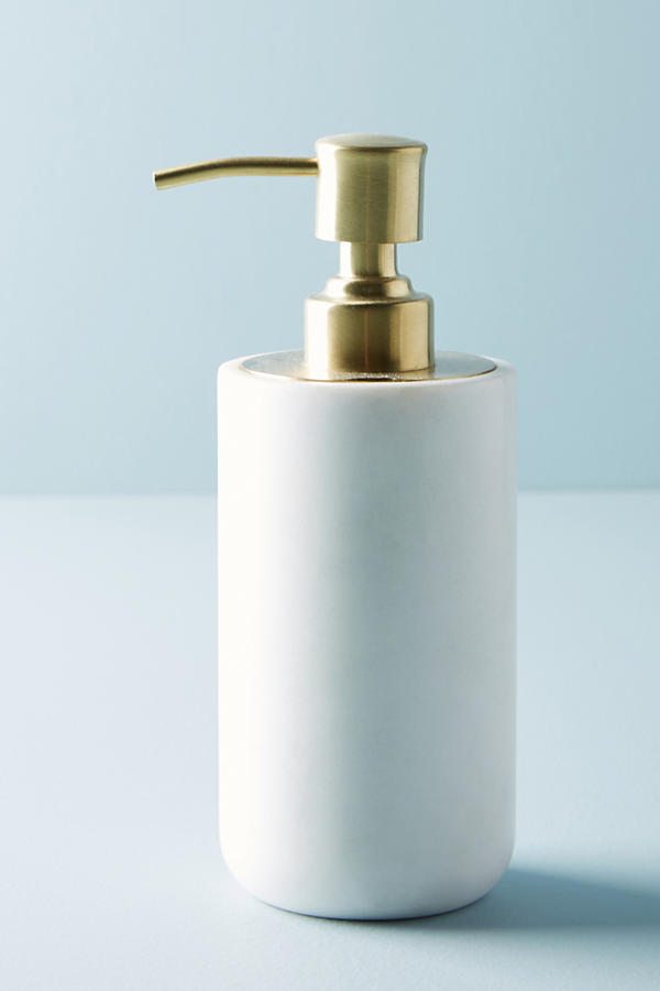 Slide View: 1: Marble Soap Dispenser