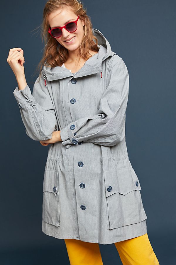 Slide View: 1: Oversized Hooded Anorak