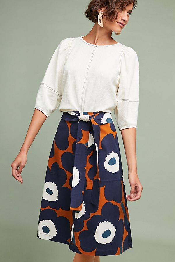 Slide View: 1: Marimekko Talvio Floral Skirt