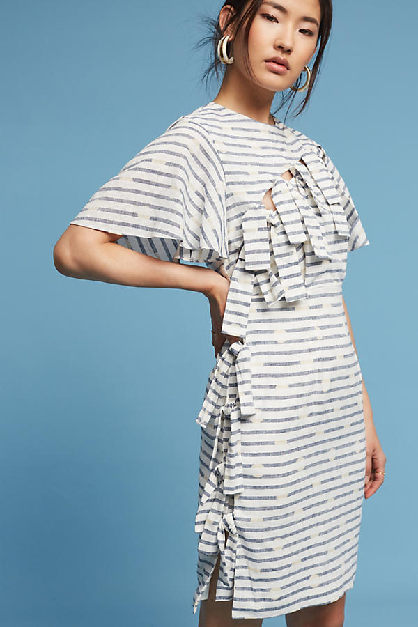Slide View: 1: Bows & Stripes Sheath Dress