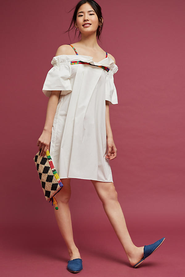 Slide View: 1: Frida Poplin Swing Dress