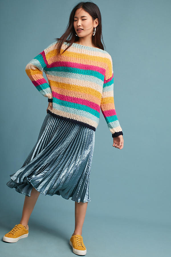Slide View: 1: Janey Striped Pullover