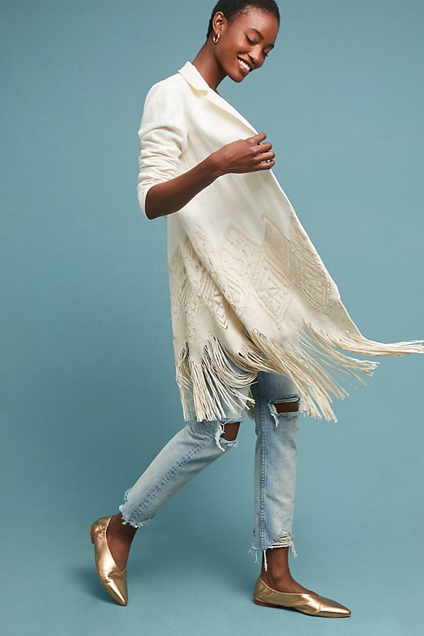 Slide View: 1: Sedona Fringed Blazer