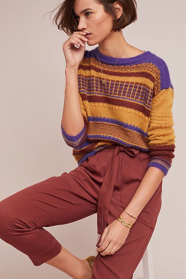 Slide View: 1: Palmer Striped Sweater