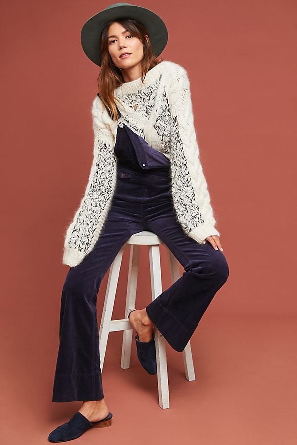 Slide View: 1: Winona Cable-Knit Pullover