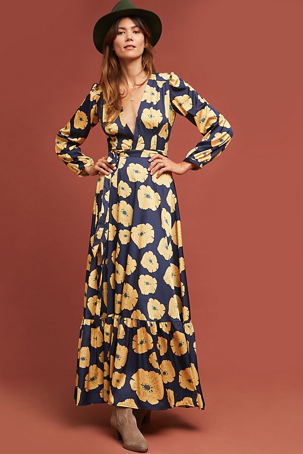 Slide View: 1: Bouquet Wrap Dress