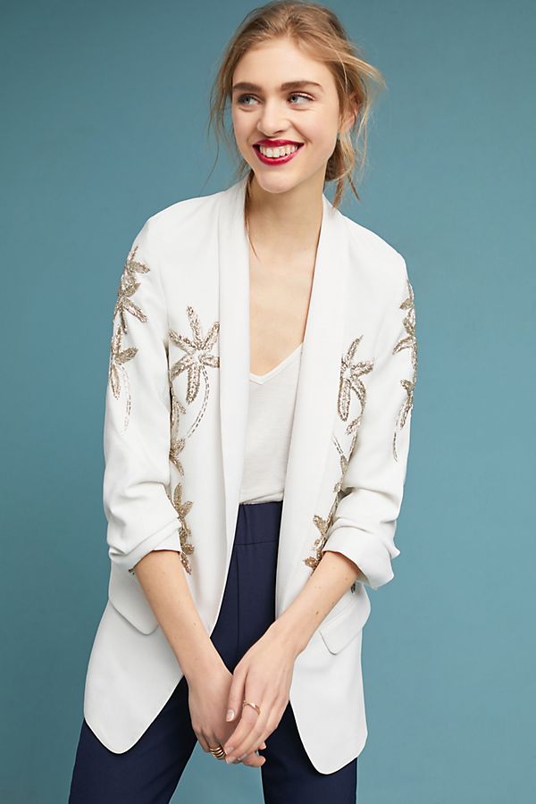 Slide View: 1: PatBO Beaded Starfish Blazer