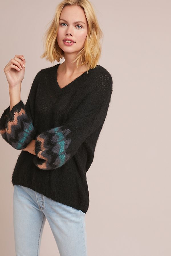 Slide View: 1: Chevron Sweater