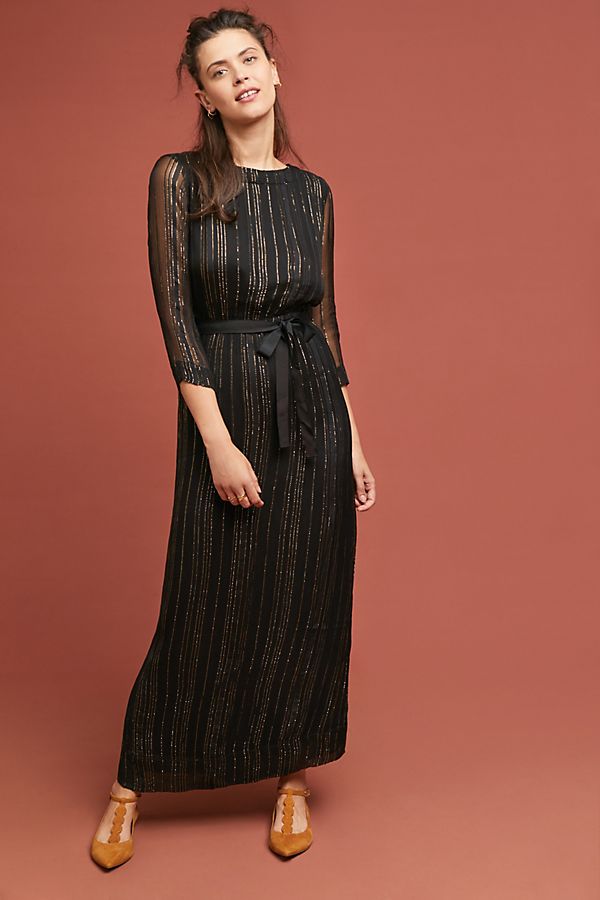 Slide View: 2: Amelie Striped Maxi Dress