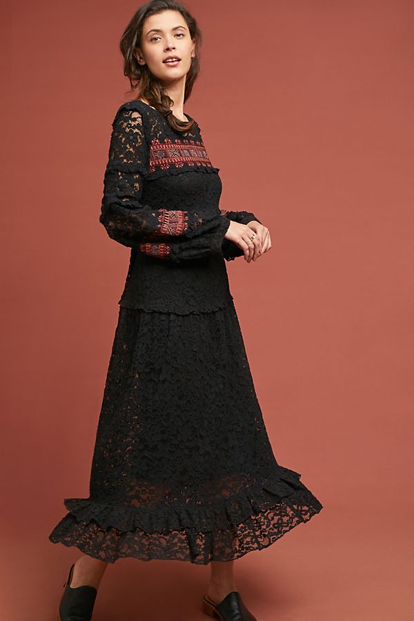 Slide View: 1: Noir Lace Dress