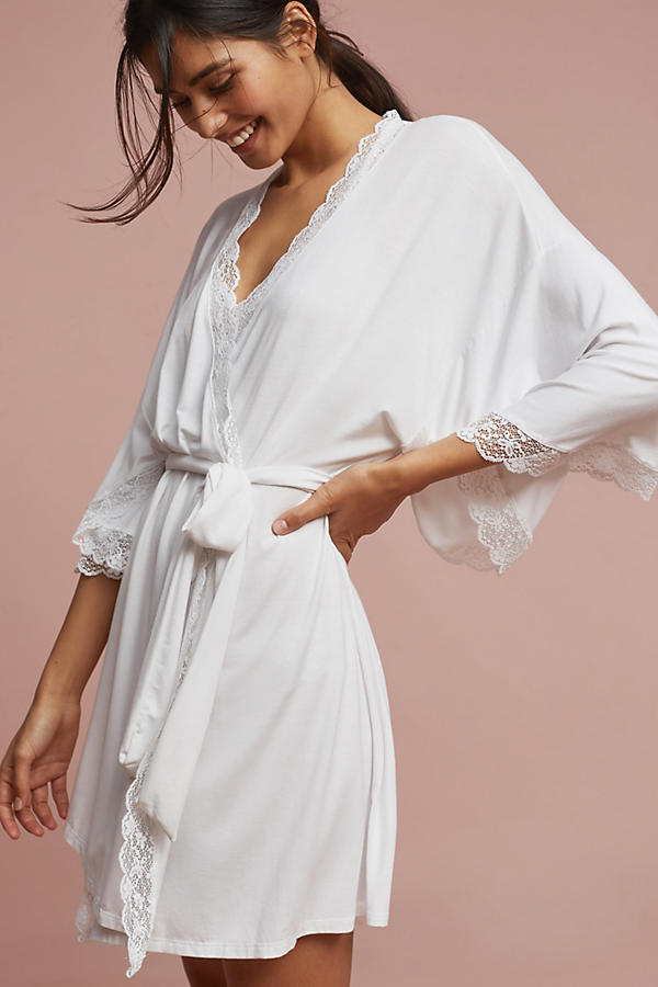Slide View: 1: Eberjey Kiss Kimono Robe