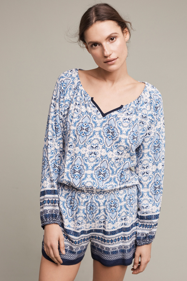 Anthropologie x Sika Geometric Romper 22 Plus Size NEW