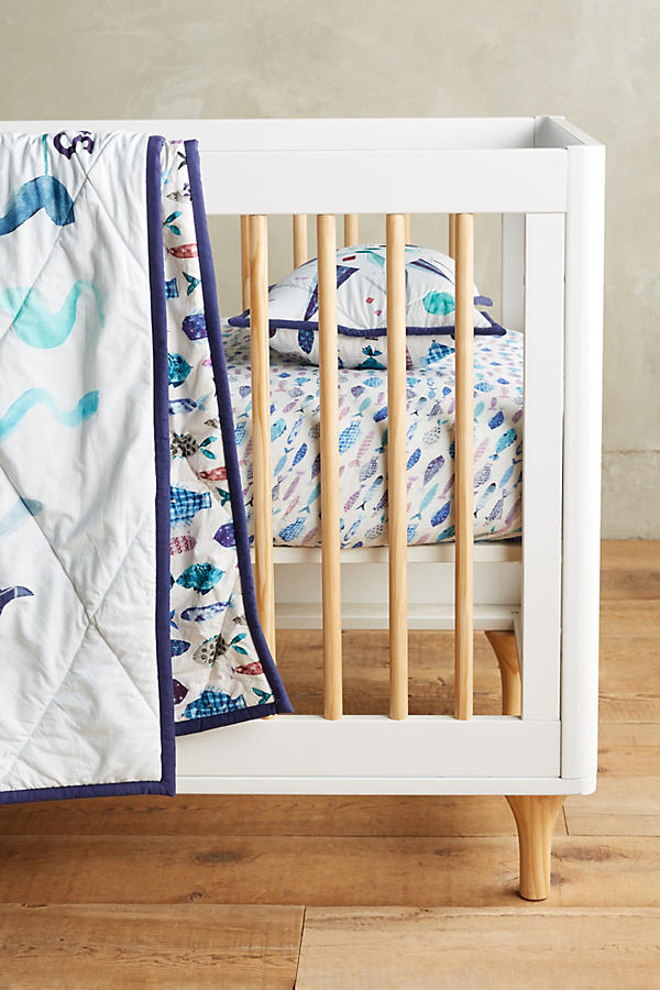 Slide View: 1: Nautical Navigation Toddler Quilt & Playmat