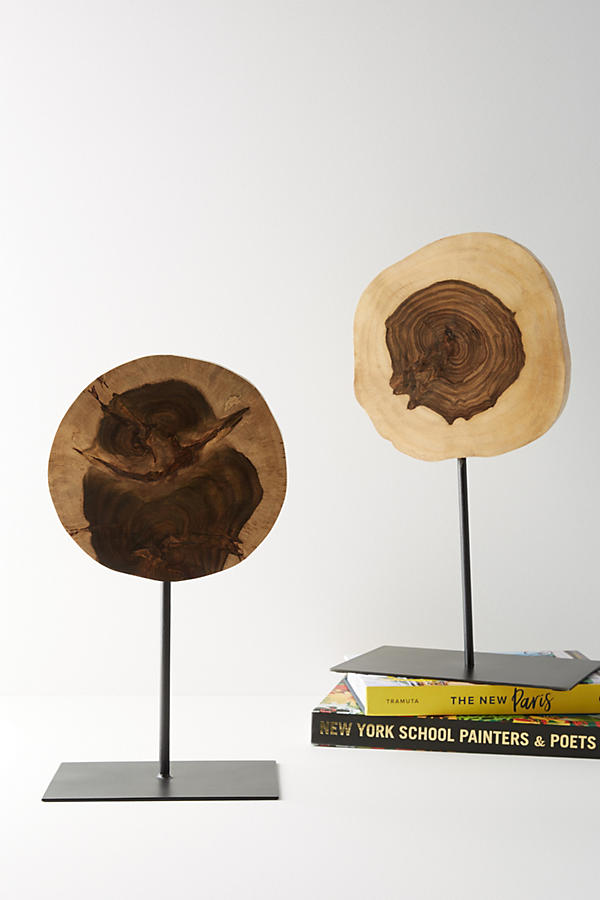 Slide View: 1: Wood Slice Decorative Object
