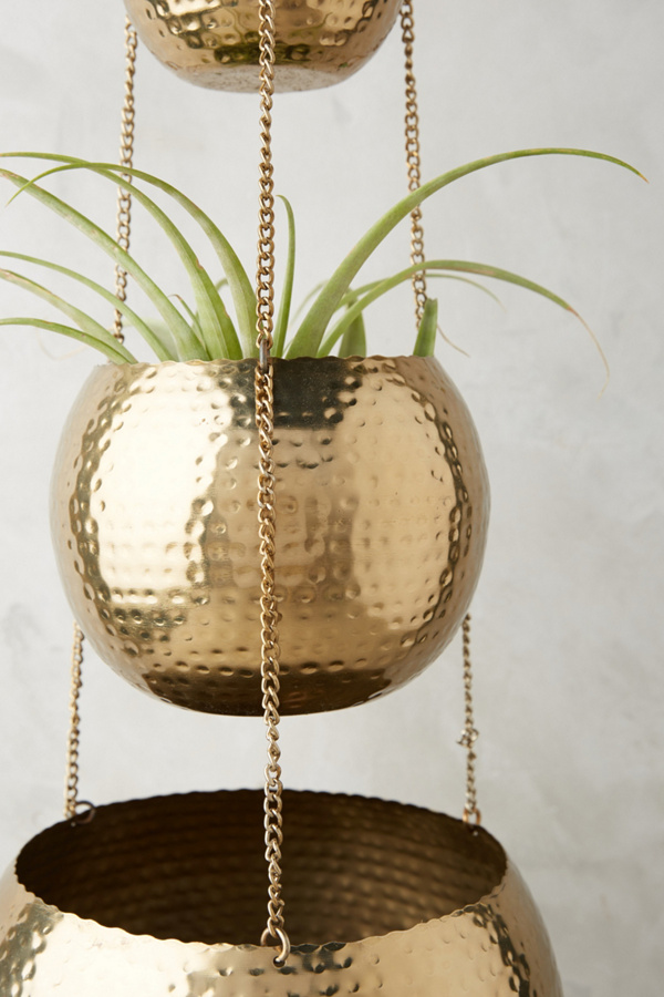 Hammered Trio Plant Hanger