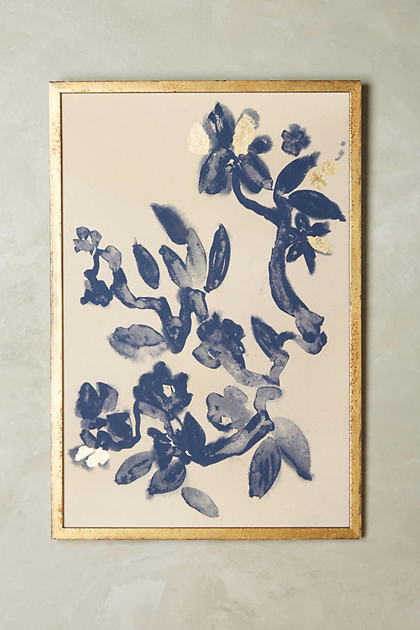 Slide View: 1: Ink Flora Wall Art