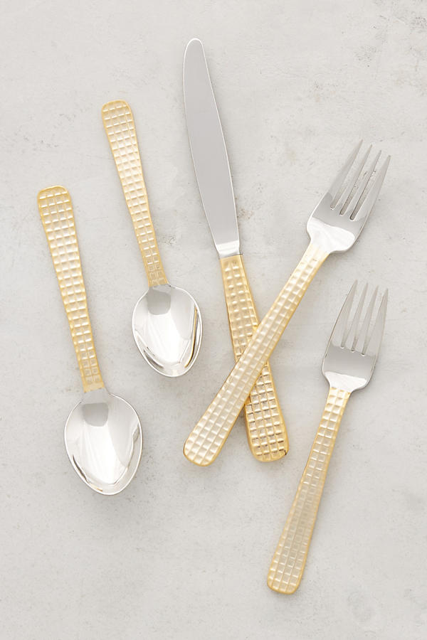Slide View: 1: Manhattan Gold Flatware
