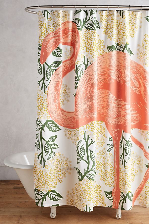 Flamingo Shower Curtain Anthropologie