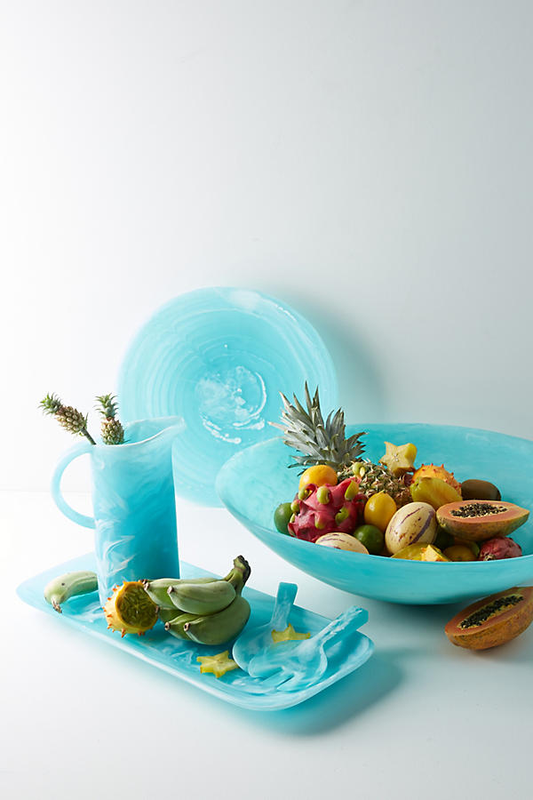 Slide View: 3: Nashi Home Aqua Swirl Plate