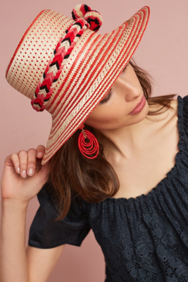 Pommed Stripes Sun Hat