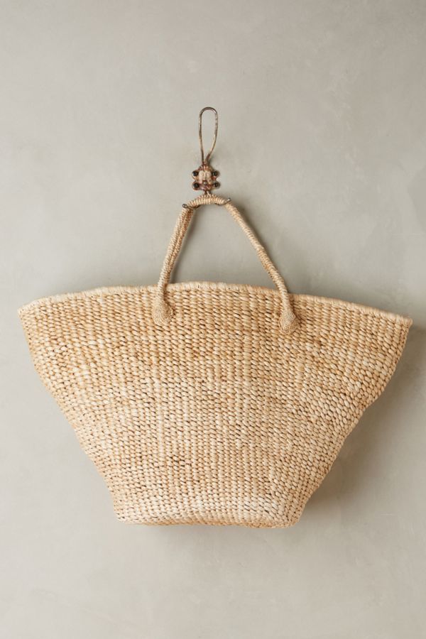 Pink Straw Tote Bag Anthropologie