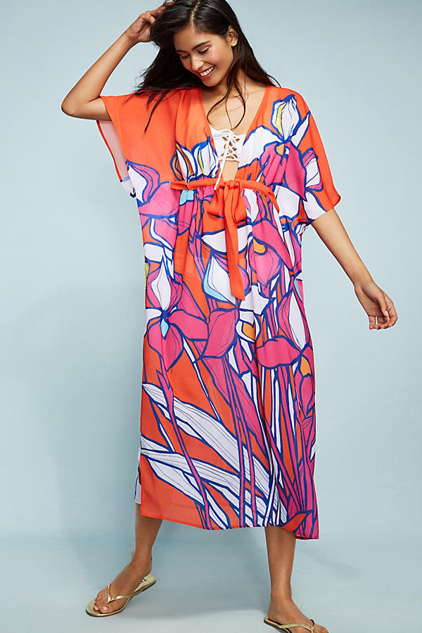 Slide View: 1: Allihop Square Caftan Cover-Up