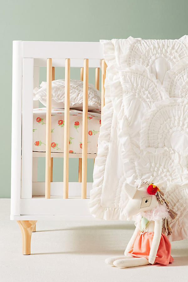 Slide View: 2: Faye Floral Crib Sheet