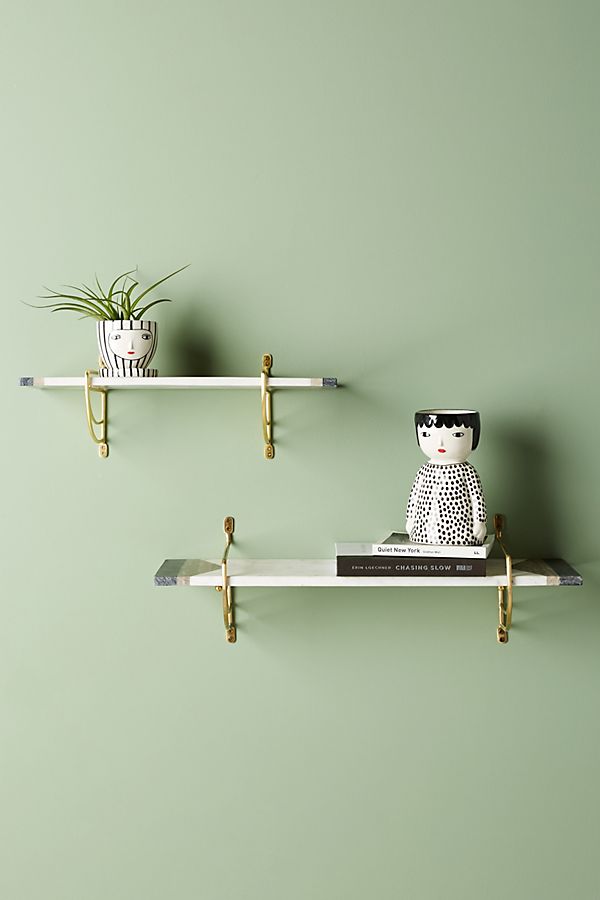 Slide View: 1: Marble Geo Shelf