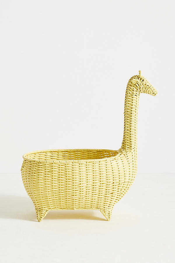 Slide View: 1: Girrafe Wicker Basket