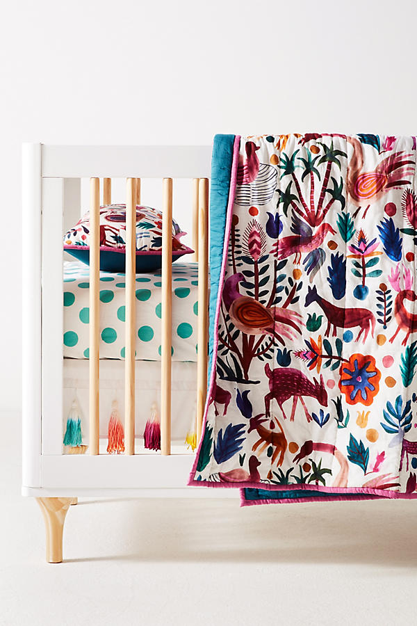 Slide View: 1: Festive Folklore Toddler Quilt