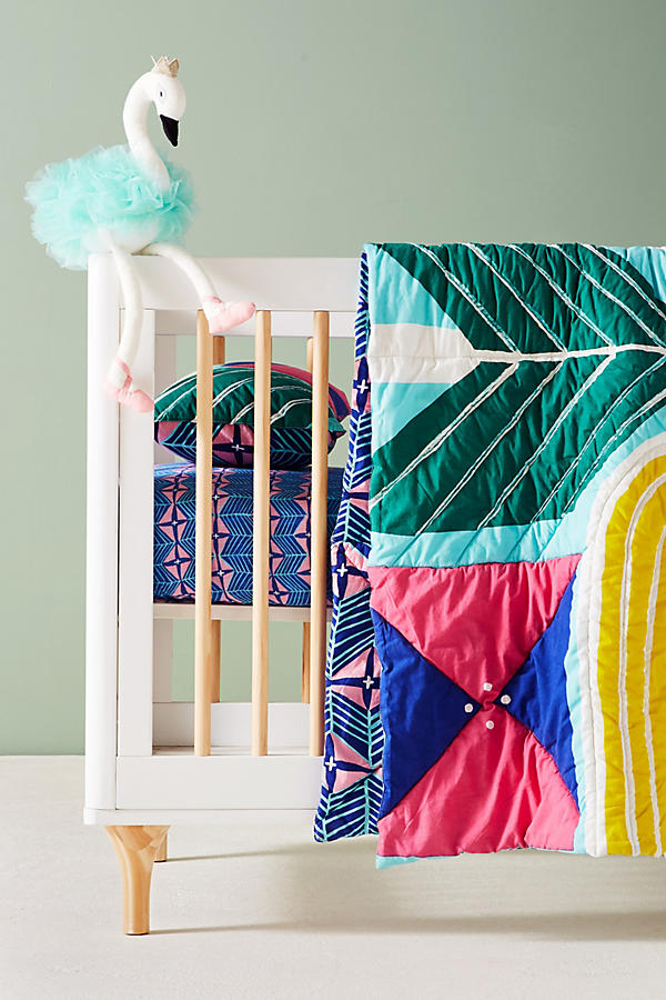 Slide View: 1: Mirrored Geo Toddler Quilt & Playmat