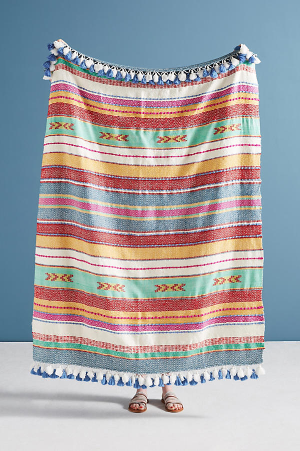 Slide View: 1: Woven Jemma Throw Blanket