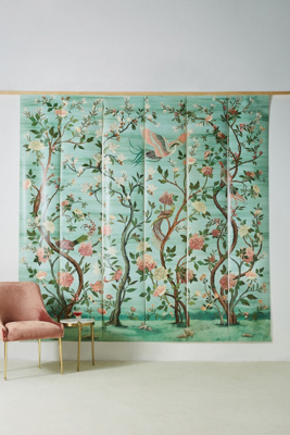 YORK WALLCOVERINGS HAVENVIEW SEA GREEN CHINOISERIE MURAL