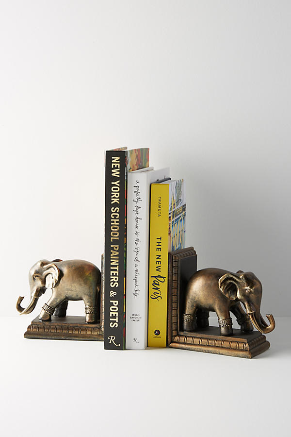 Slide View: 1: Elephant Bookends