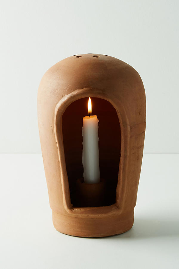 Slide View: 1: Curved Terracotta Lantern