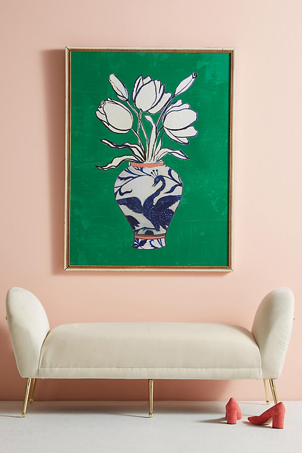 Slide View: 1: Flowers In A Vase Wall Art