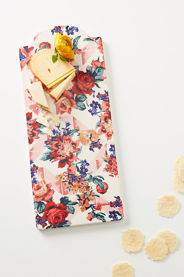 Slide View: 1: Liberty for Anthropologie Geo Paradise Garden Cheese Board