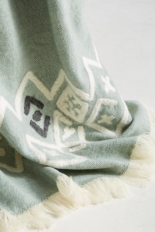 Slide View: 2: Embroidered Piper Throw Blanket