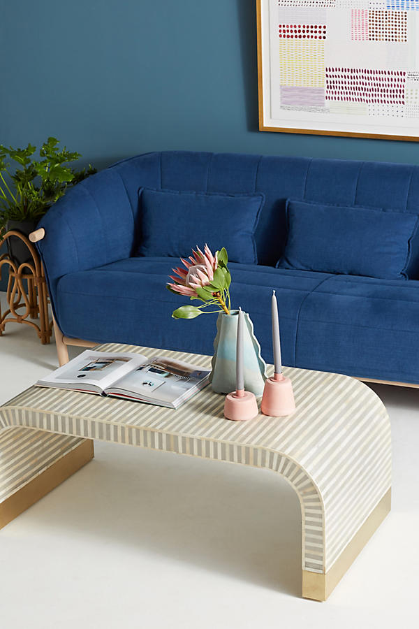 Slide View: 1: Waterfall Inlay Coffee Table