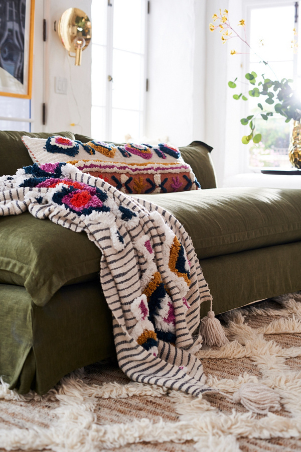 Tufted Ayla Throw Blanket Anthropologie