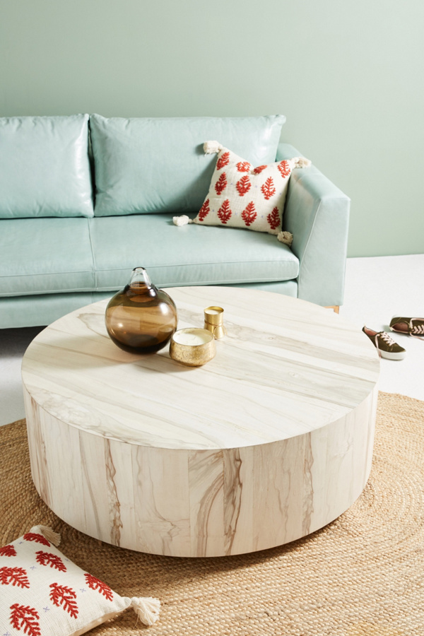 Swirled Drum Coffee Table | Anthropologie