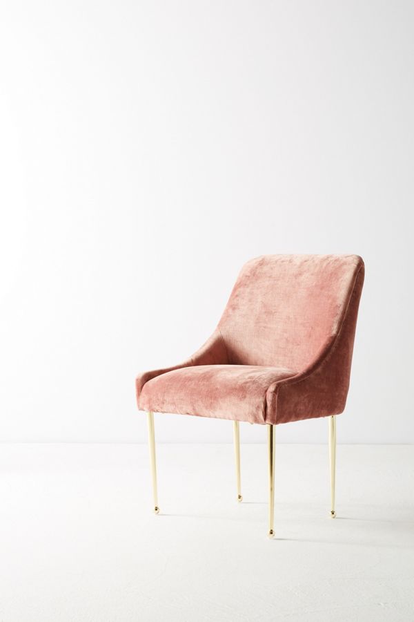 Slide View: 3: Slub Velvet Elowen Chair