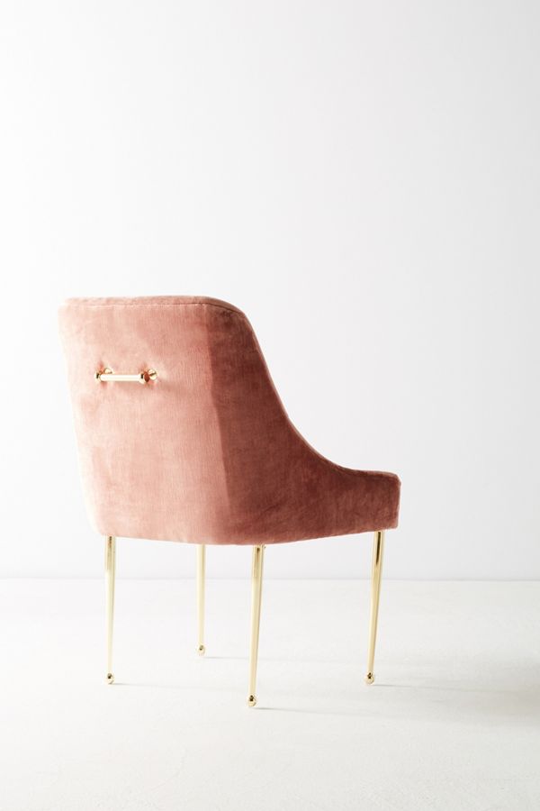 Slide View: 5: Slub Velvet Elowen Chair