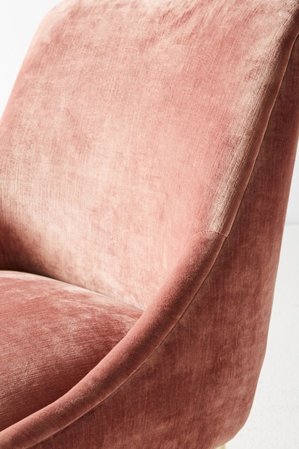 Slide View: 6: Slub Velvet Elowen Chair