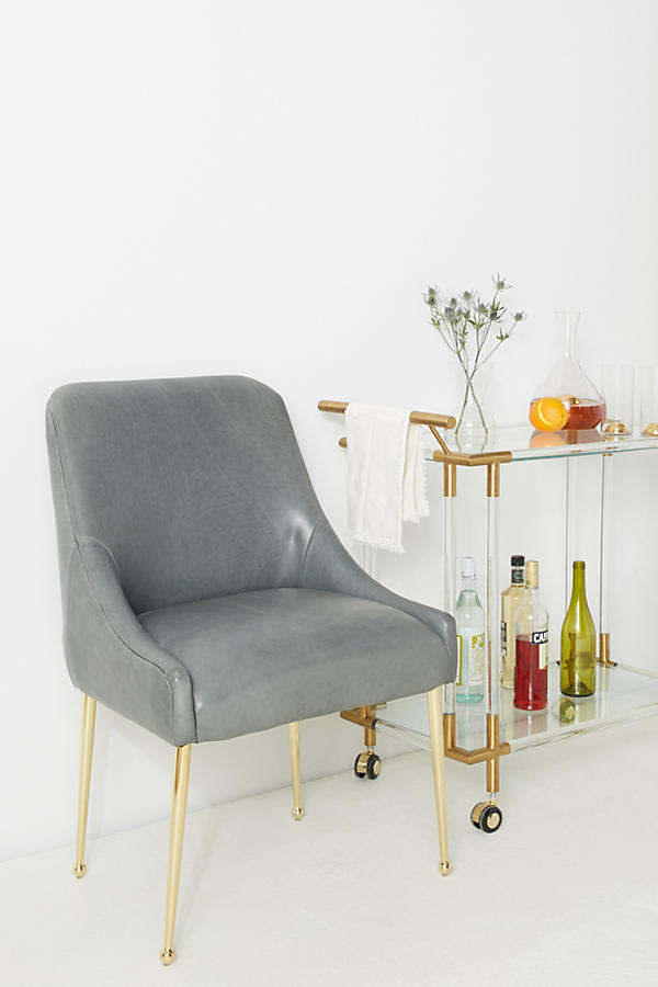 Slide View: 1: Premium Leather Elowen Chair
