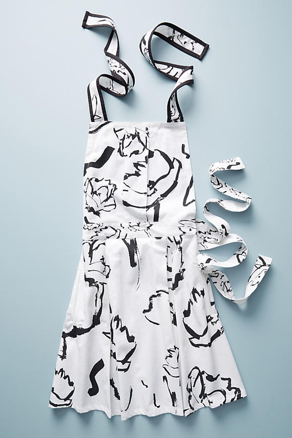 Slide View: 1: Sketched Floral Apron